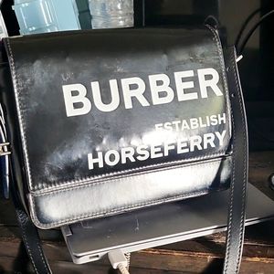 burberry black grace shoulder bag.